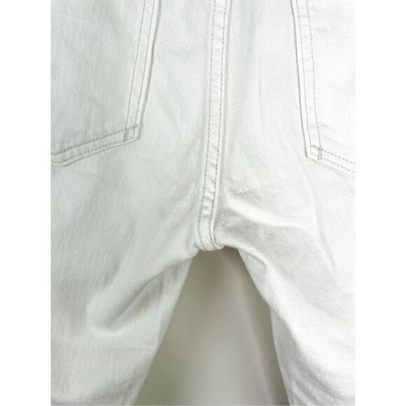 Pilcro and The Letterpress Anthropologie White Crop SLIM BOYFRIEND Distressed Je - Picture 9 of 16